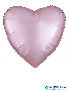 Folijski balon SATIN LUXE SRCE PINK standard