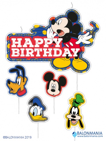 Mickey Mouse rođendanske svjećice