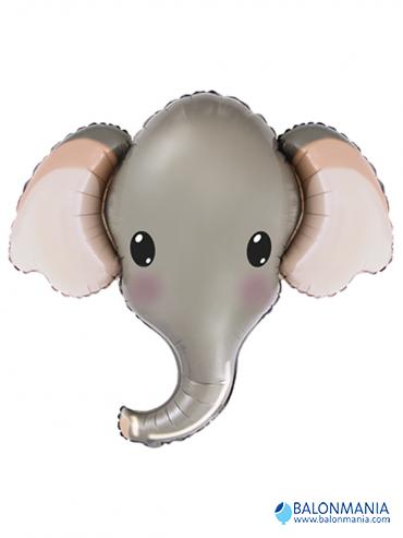 Slonić Elephant Head Grey balon na helij
