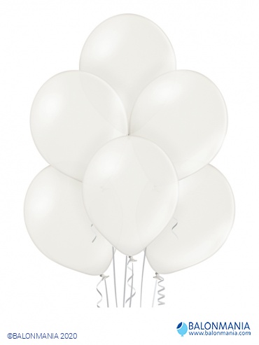 Bijeli balon pastel (50 kom)