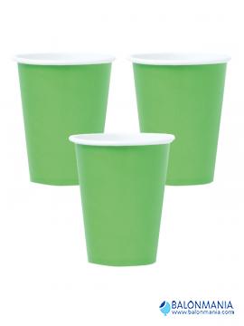 Čaše zelene 250 ml 8/1 papirnate