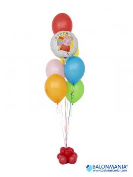 Helijski buket balona PEPPA PIG standard