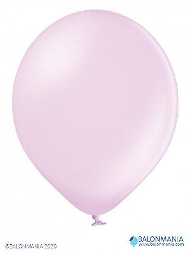 Balon lateks "svijetlo rozi" metalik. 30 cm (50 kom)